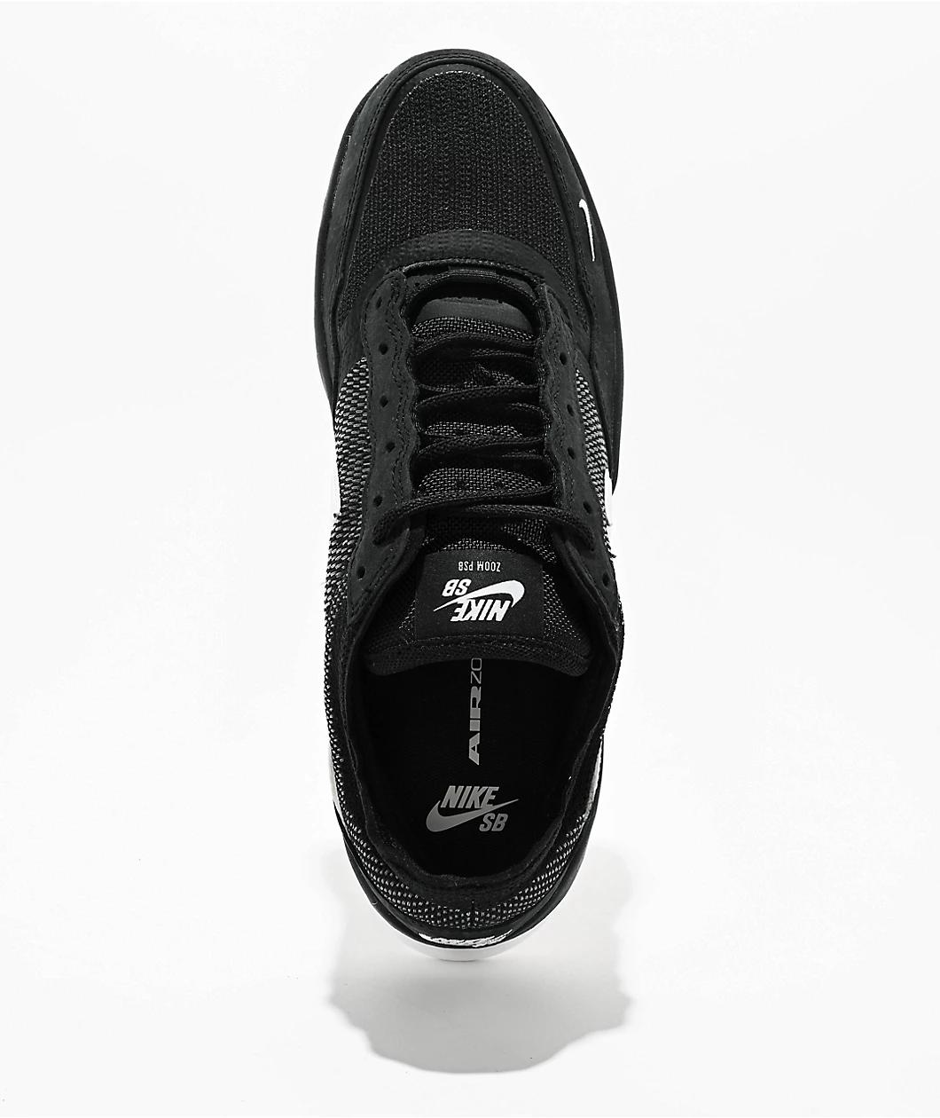Nike SB PS8 Black & White Skate Shoes Product Image