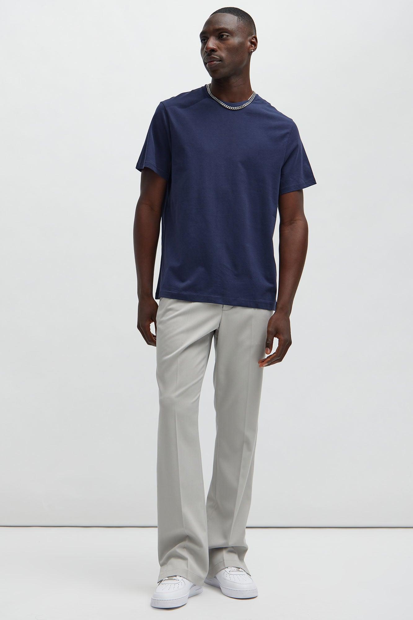 Essential Short Sleeve Crew Tee - Navy Product Image