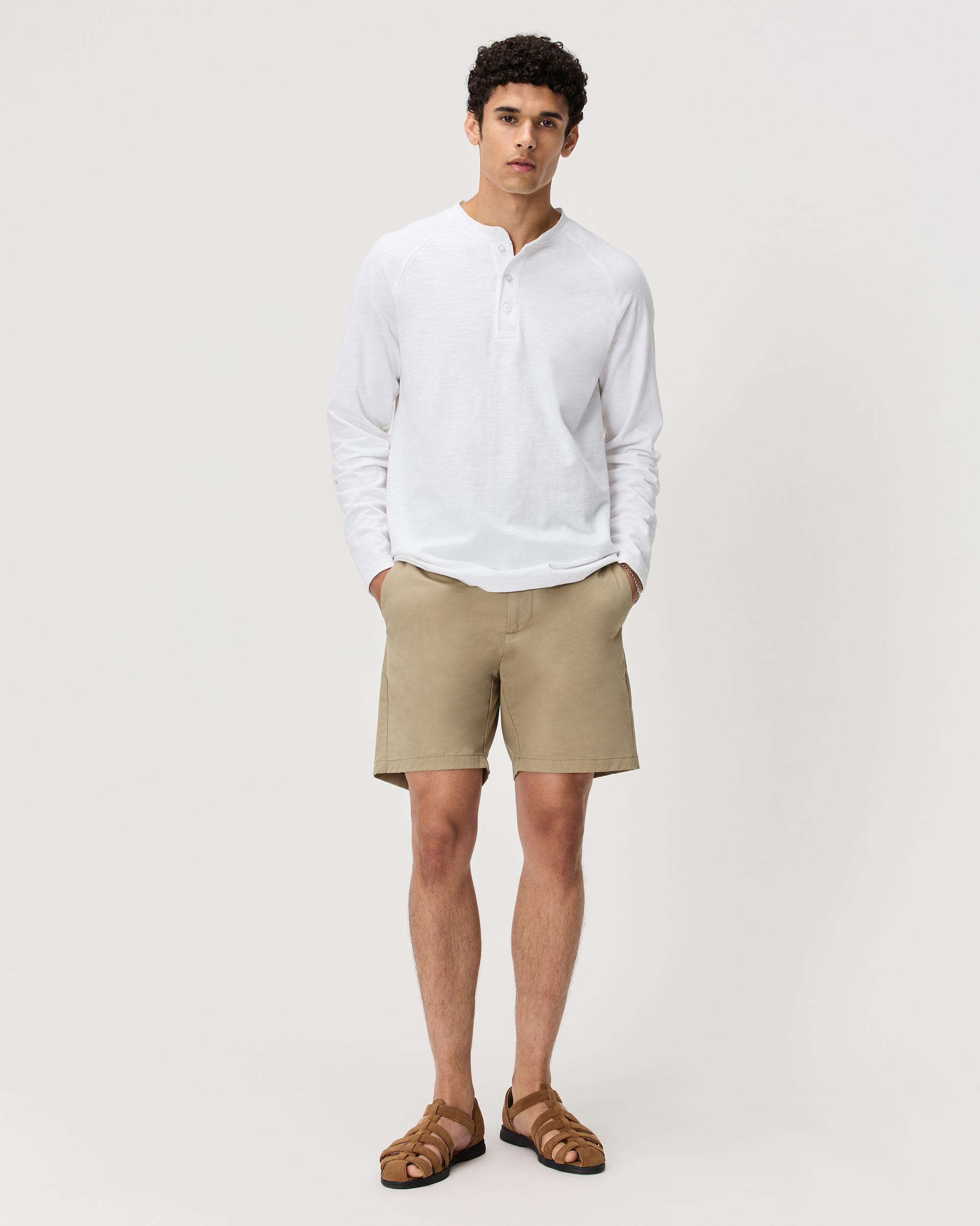 Quince | Men's Slub Long Sleeve Henley Organic Cotton Product Image