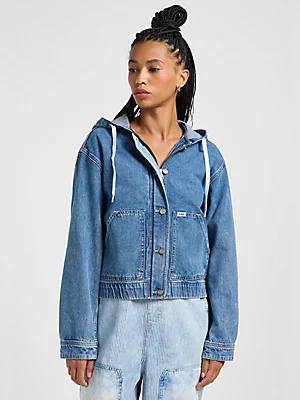 Women's Light Weight Denim Utility Jacket | Women's Jackets & Outerwear | Lee® Product Image