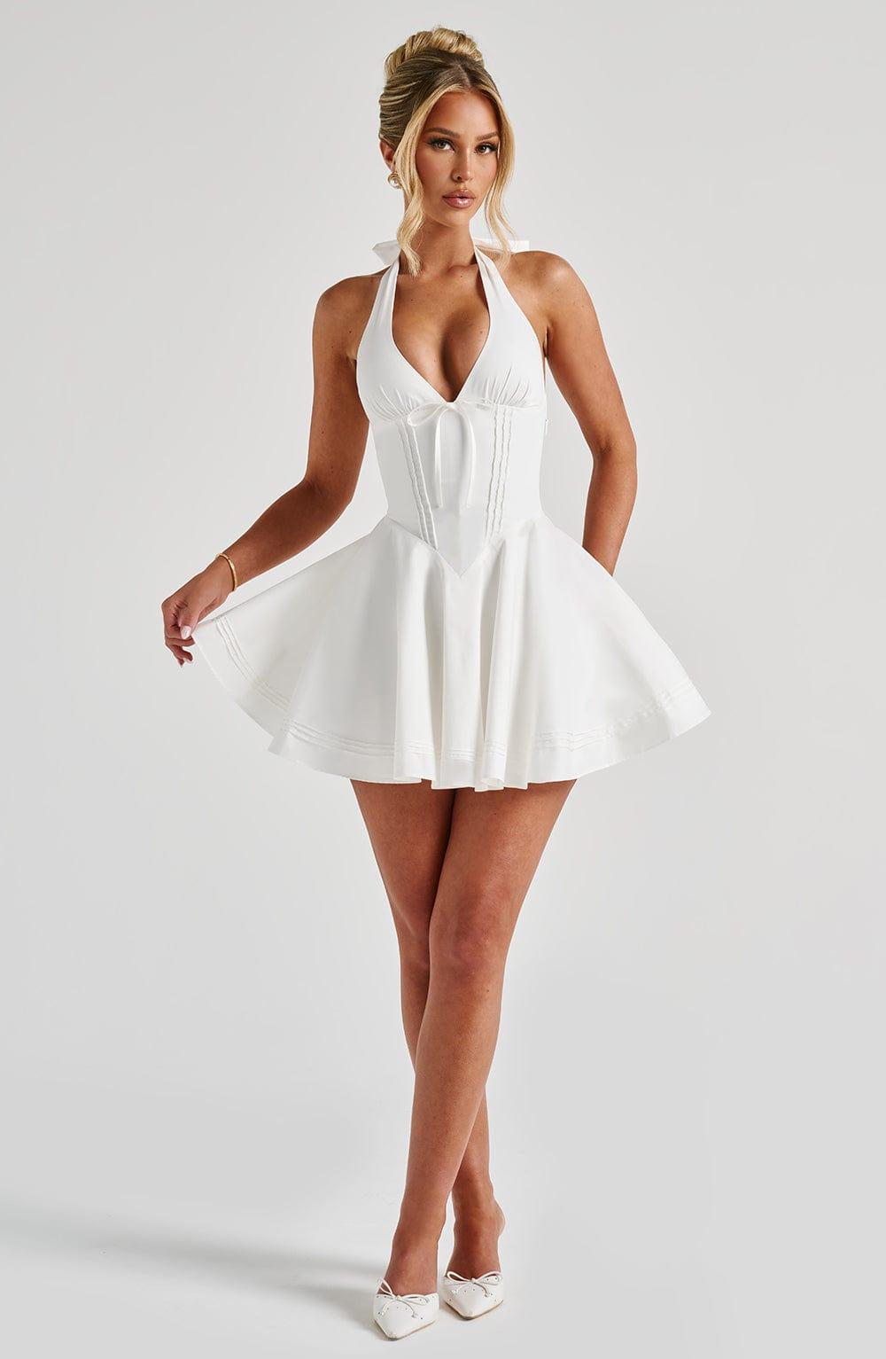 Doris Mini Dress - Ivory Product Image