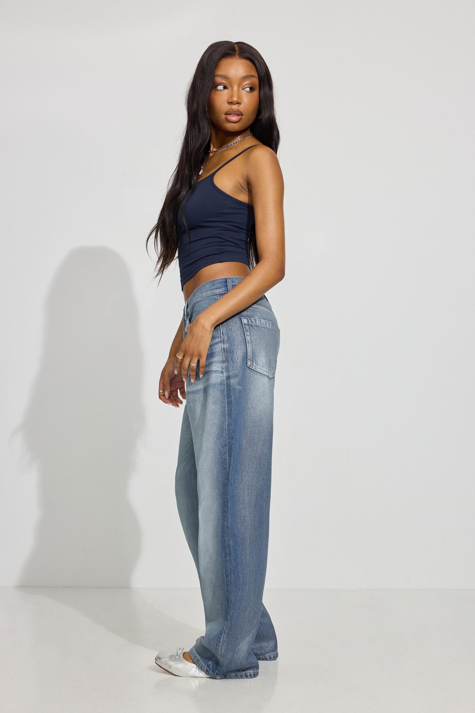 Low Rise Baggy Jeans Product Image