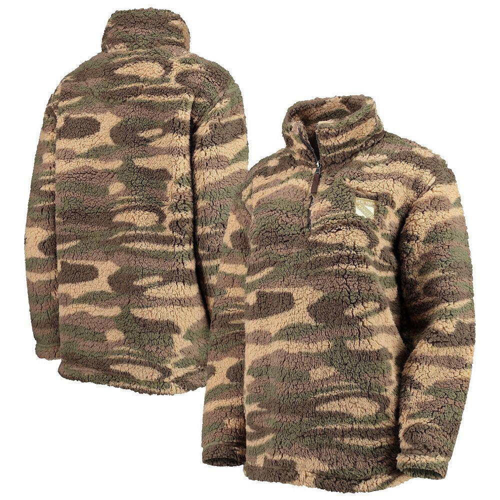 Women's G-III Sports by Carl Banks Camo Pittsburgh Penguins Sherpa Quarter-Zip Jacket,  Product Image