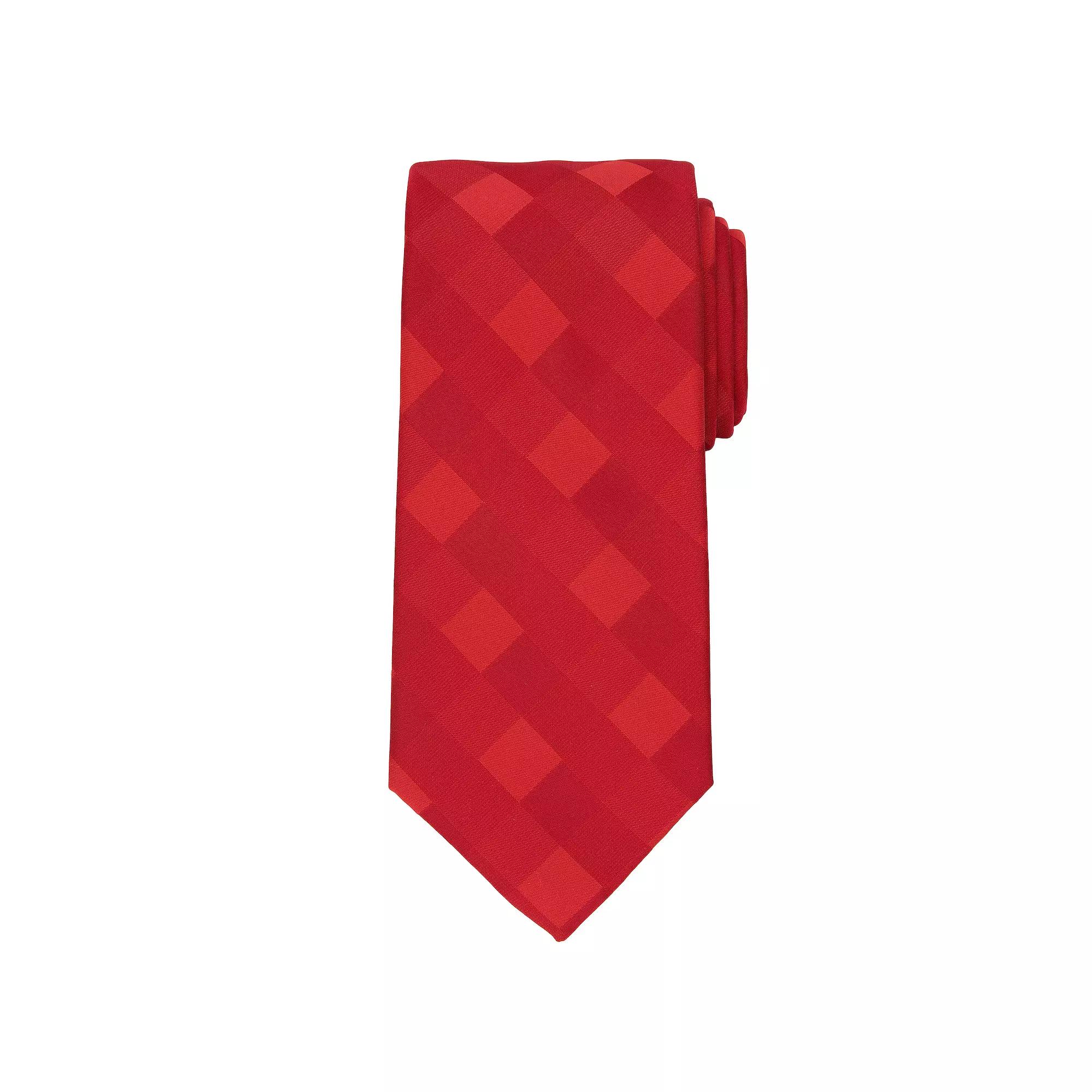 Men's Bespoke Solid Tie, Red Dubrey Product Image