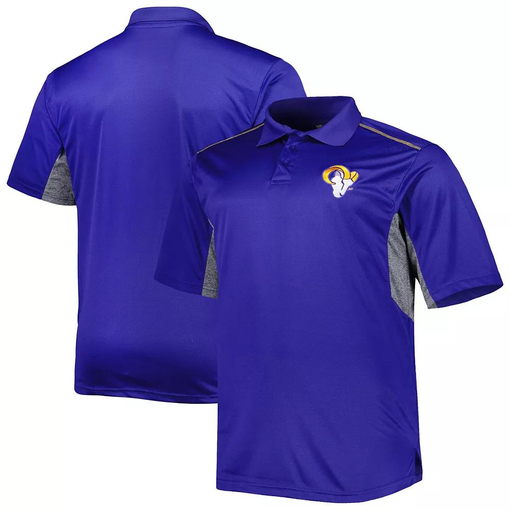 Men's Royal Los Angeles Rams Big & Tall Team Color Polo,  Product Image