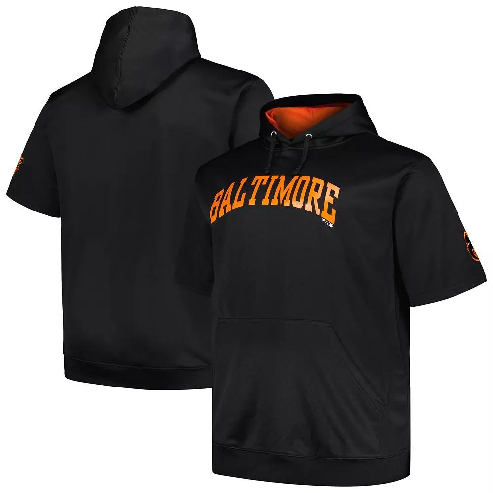 Men's Profile Black San Francisco Giants Big & Tall Contrast Short Sleeve Pullover Hoodie,  Product Image
