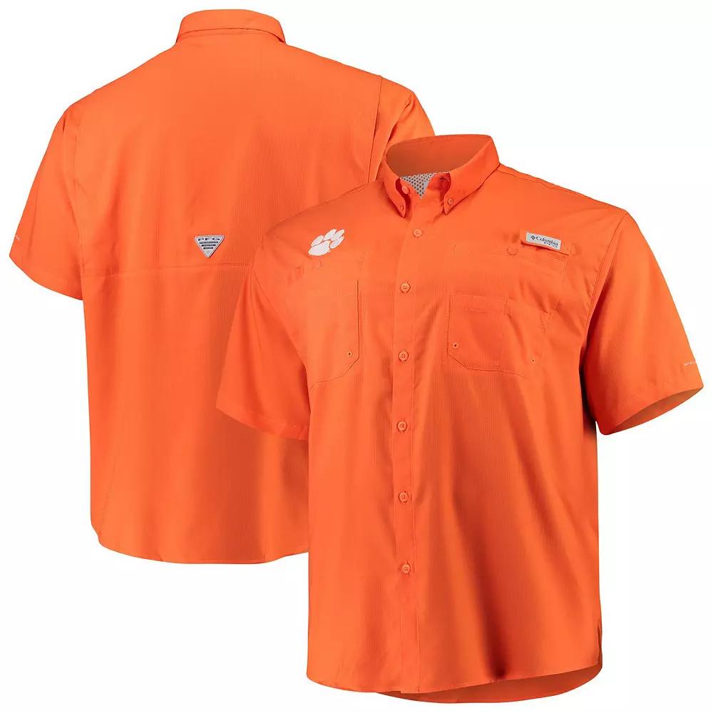 Men's Columbia Orange Clemson Tigers Big & Tall Collegiate Tamiami Button-Down Shirt,  Product Image