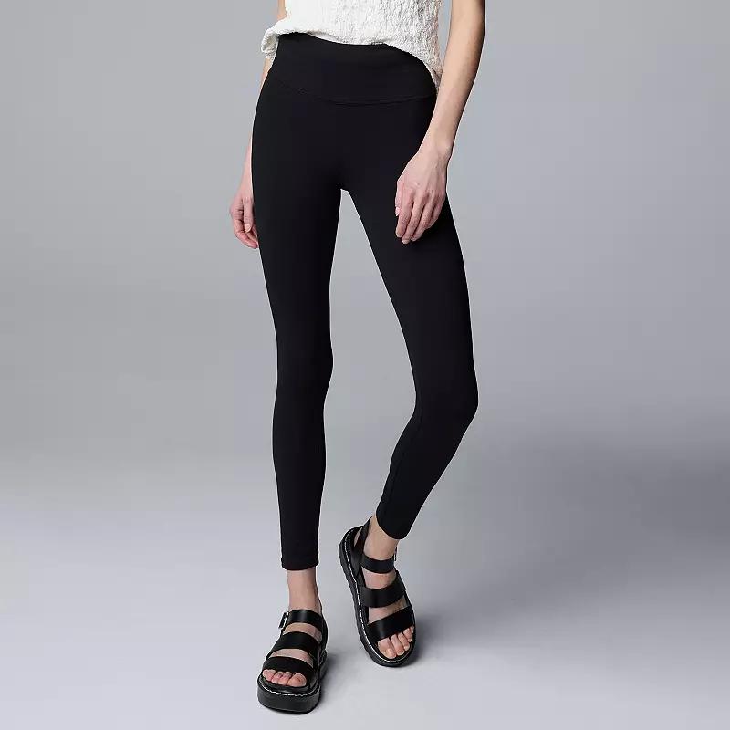 Women's Simply Vera Vera Wang Live-In Shaping High Rise Leggings,  Product Image