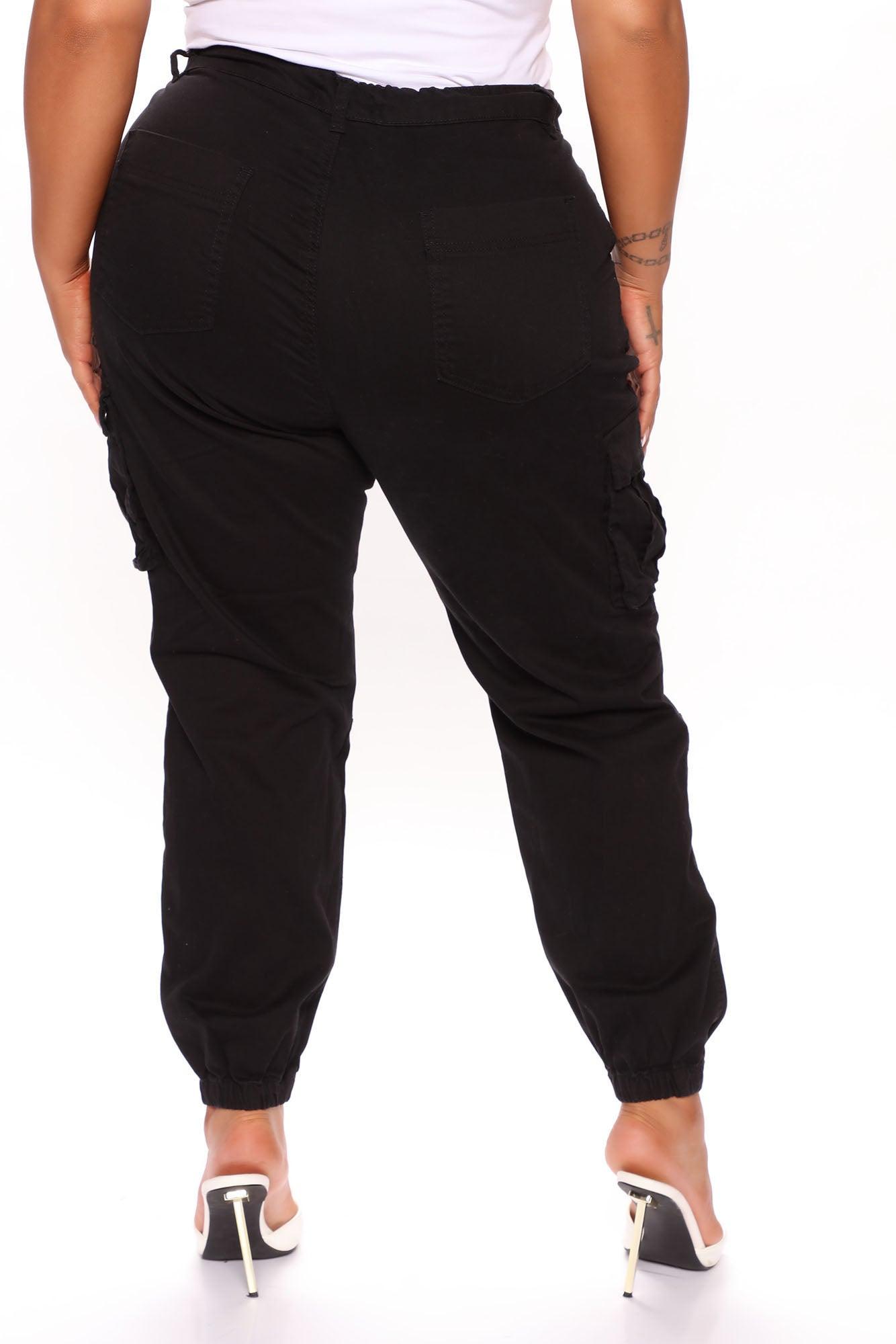 Victoria Cargo Pants - Black Product Image
