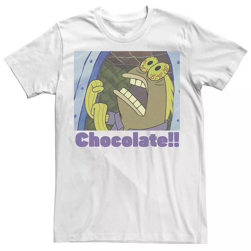 Men's SpongeBob SquarePants Fish Screams Chocolate Tee,  Product Image