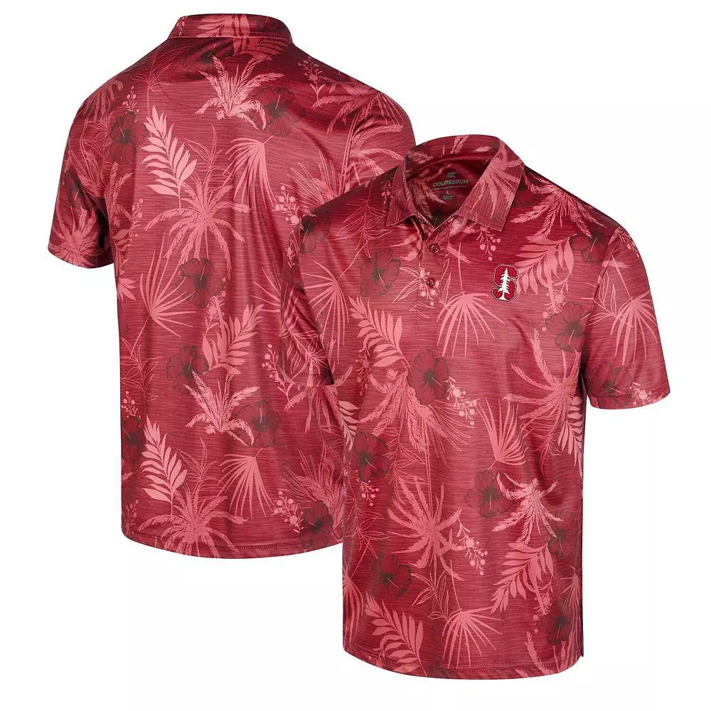 Men's Colosseum Cardinal Stanford Cardinal Palms Team Polo,  Product Image
