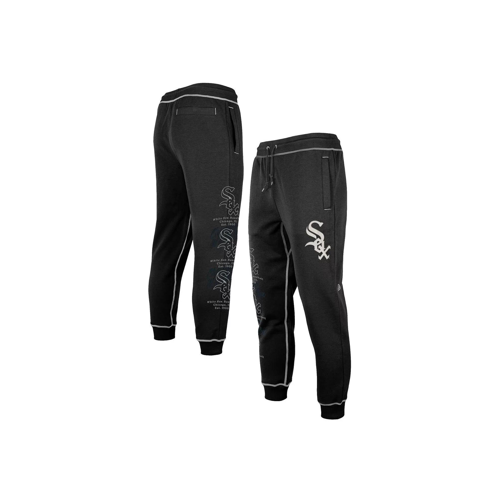 Men's New Era Black Chicago White Sox Team Split Jogger Pants,  Product Image