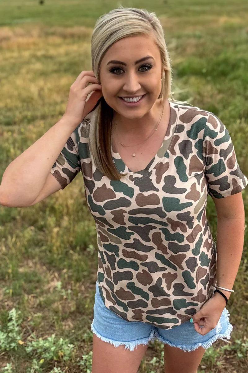 Sterling Kreek Stand Down V-Neck Tee Product Image