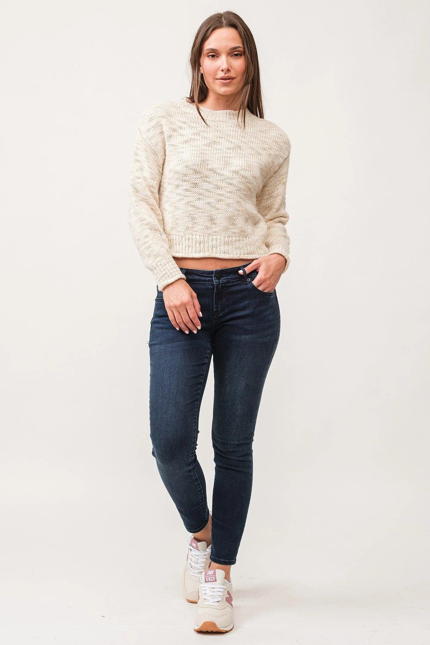 Britney Lurex Yarn Ribbed Cuff Sweater Product Image