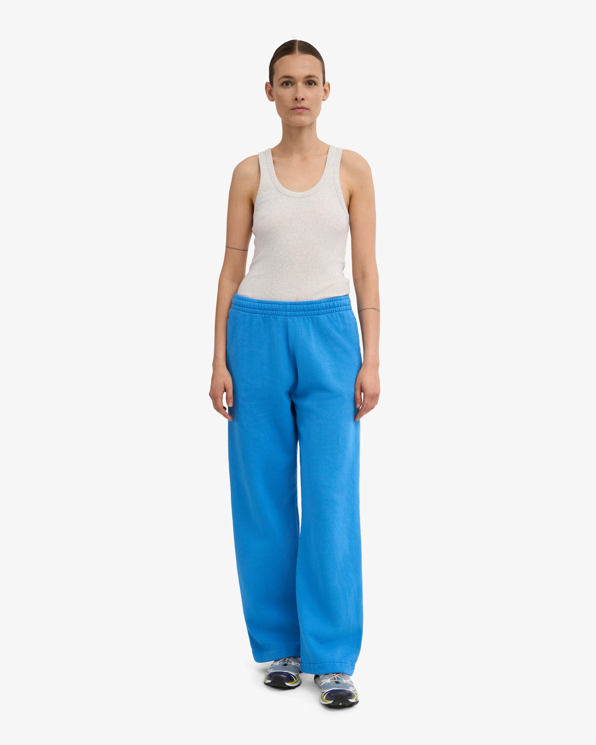 Organic Straight Leg Sweatpants - Pacific Blue Product Image