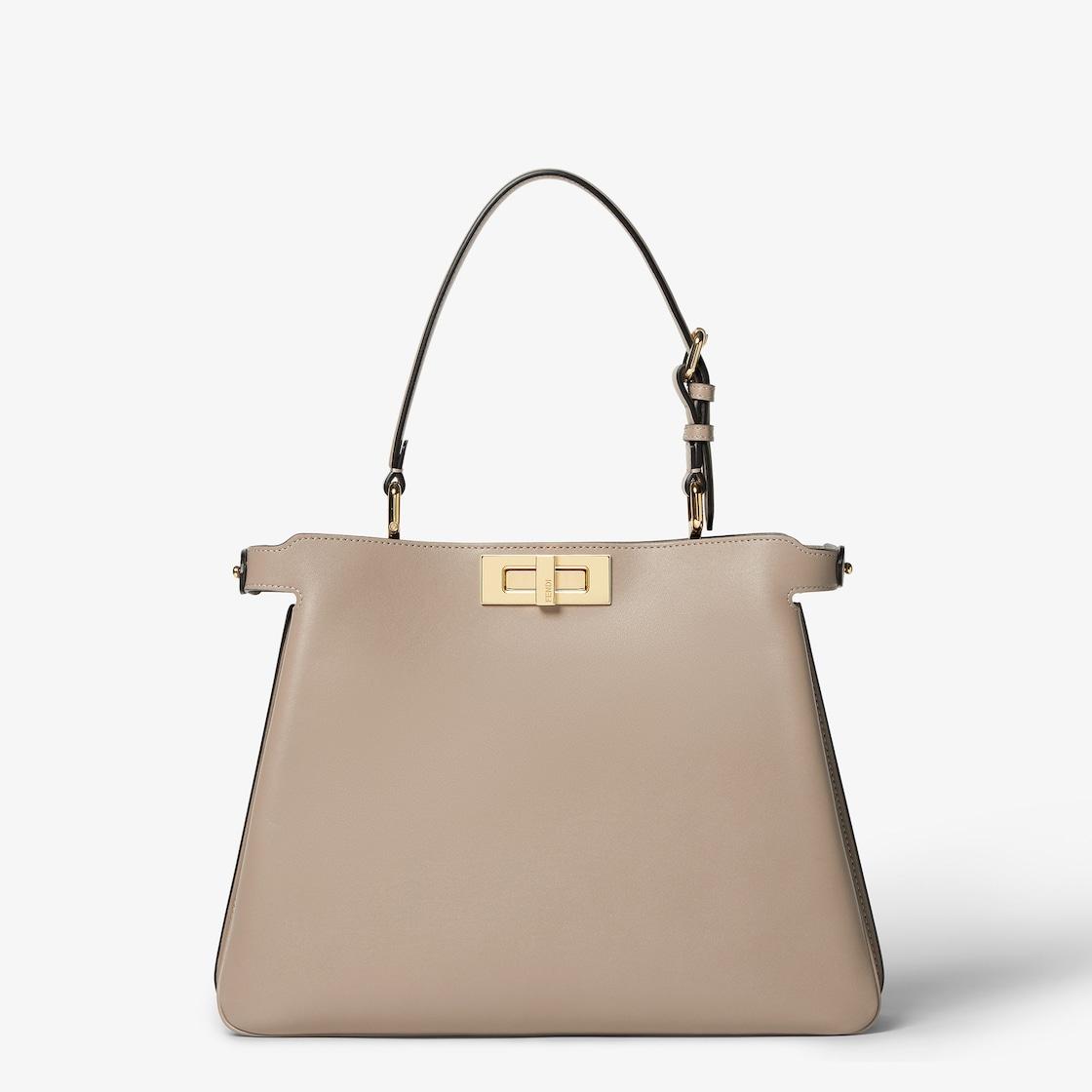 Peekaboo Soft MediumDove gray leather bag Product Image