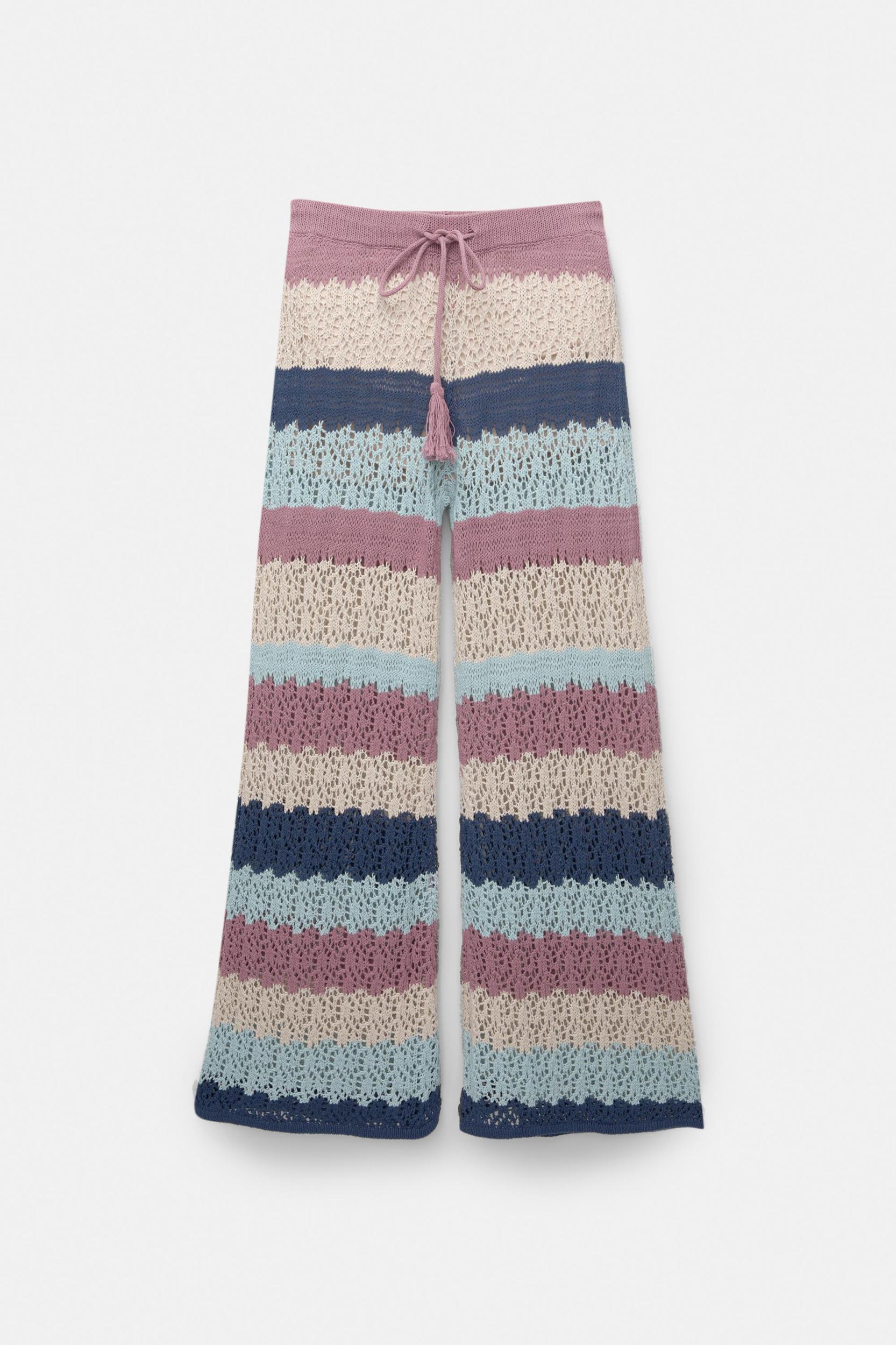 Striped crochet pants Product Image