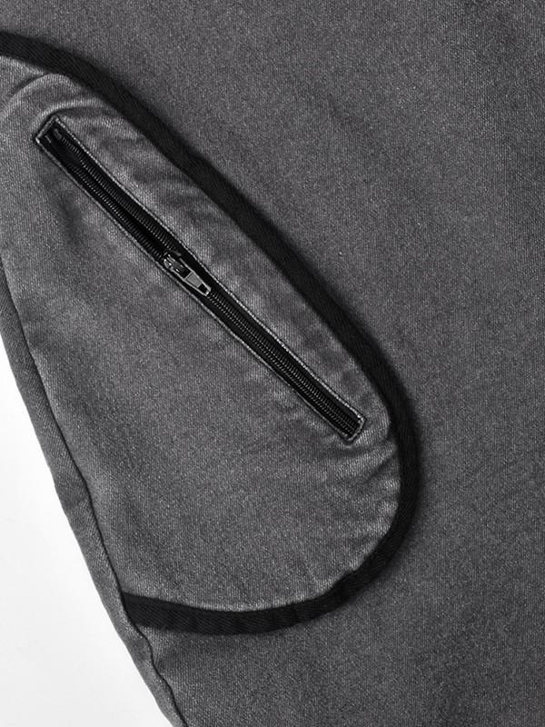 One Sleeve Vintage Denim Jumpsuit Product Image