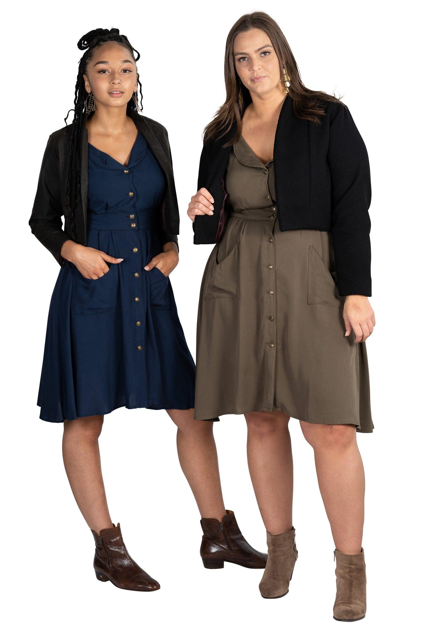 Cropped Jacket in Waxed Canvas Product Image