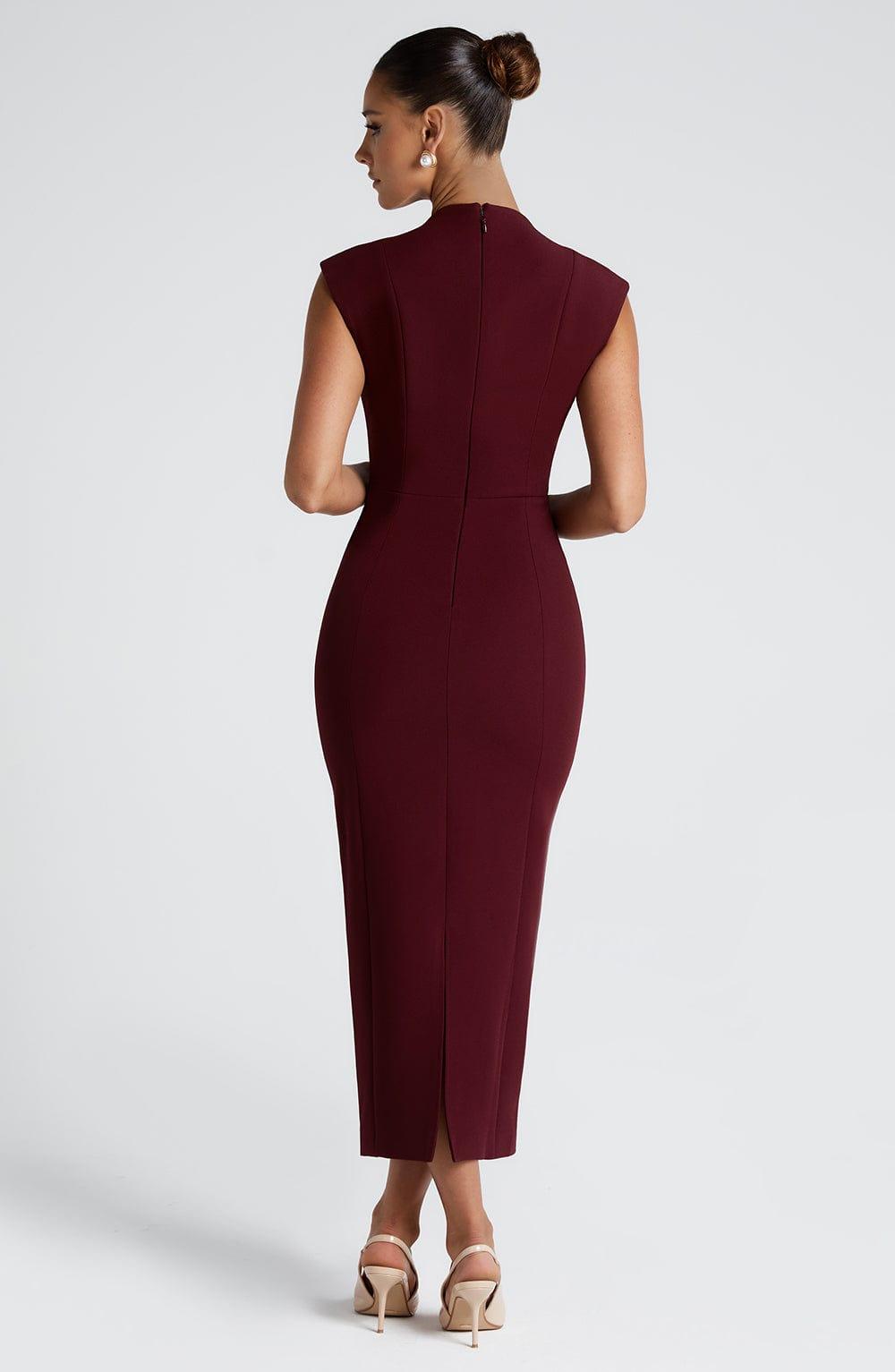 Nellie Midi Dress - Cherry Lacquer Product Image