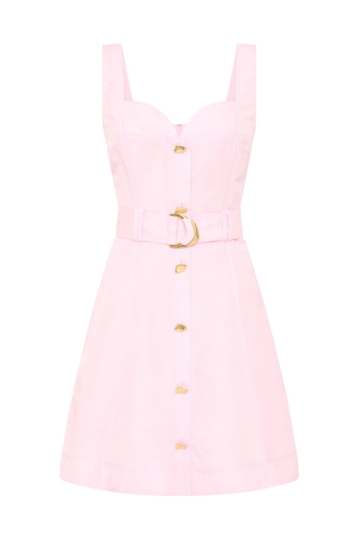 Clay Belted Midi Dress Product Image