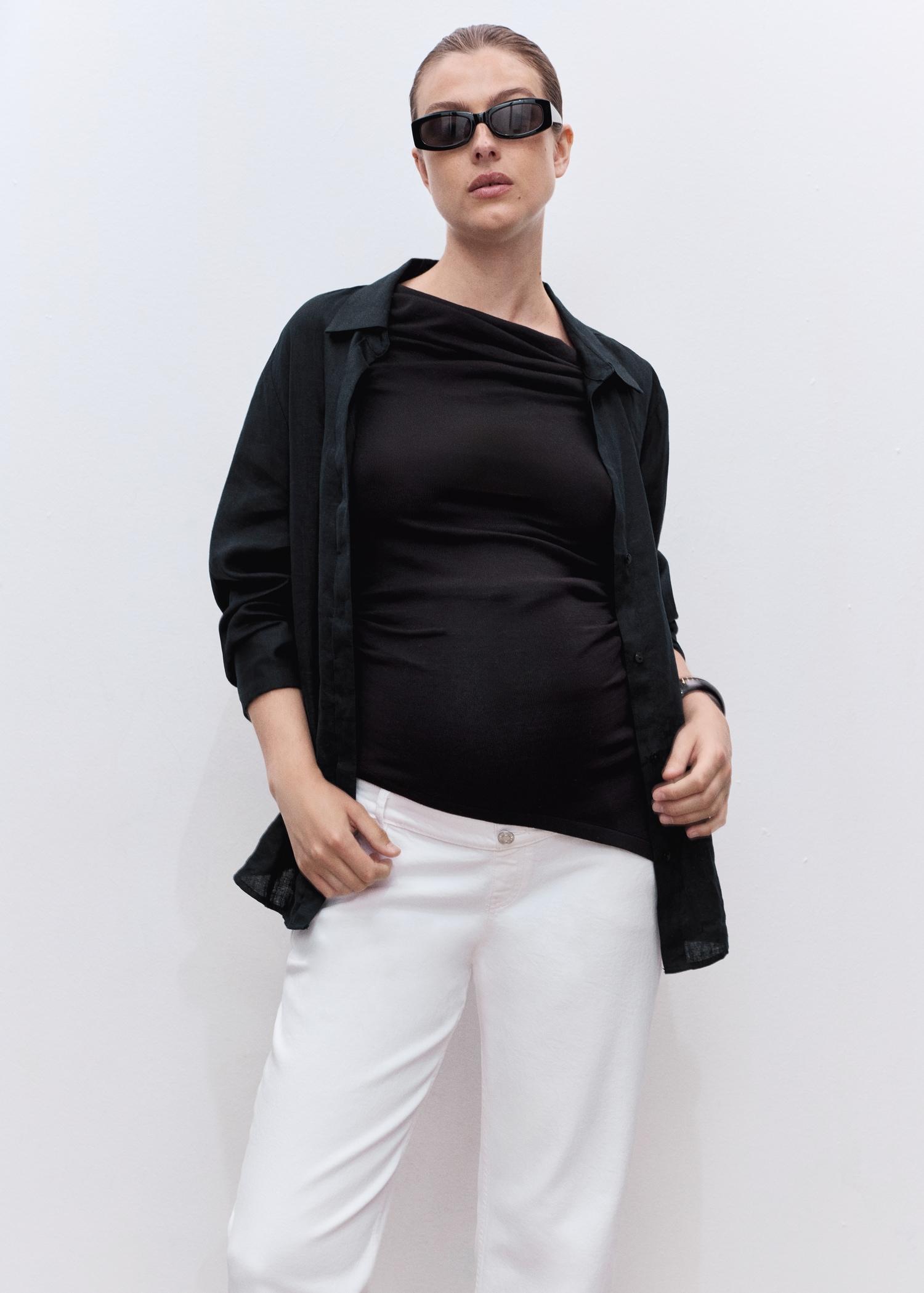 Maternity Straight Jeans - Women | MANGO USA Product Image