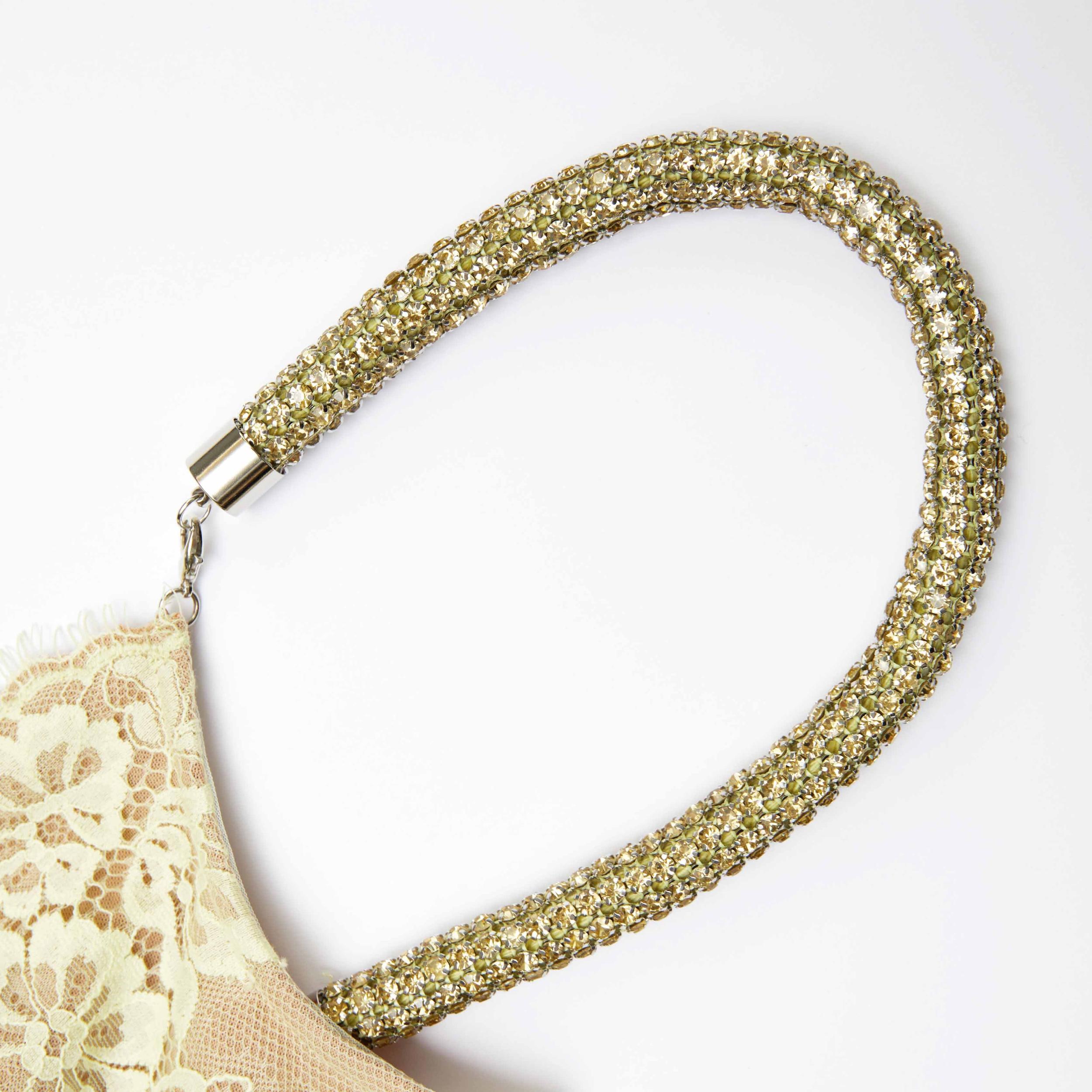 Yellow Lace Satin Maxi Dress Product Image