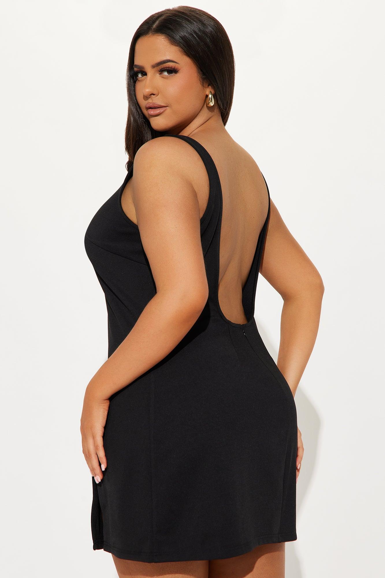 Day And Night Mini Dress - Black Product Image