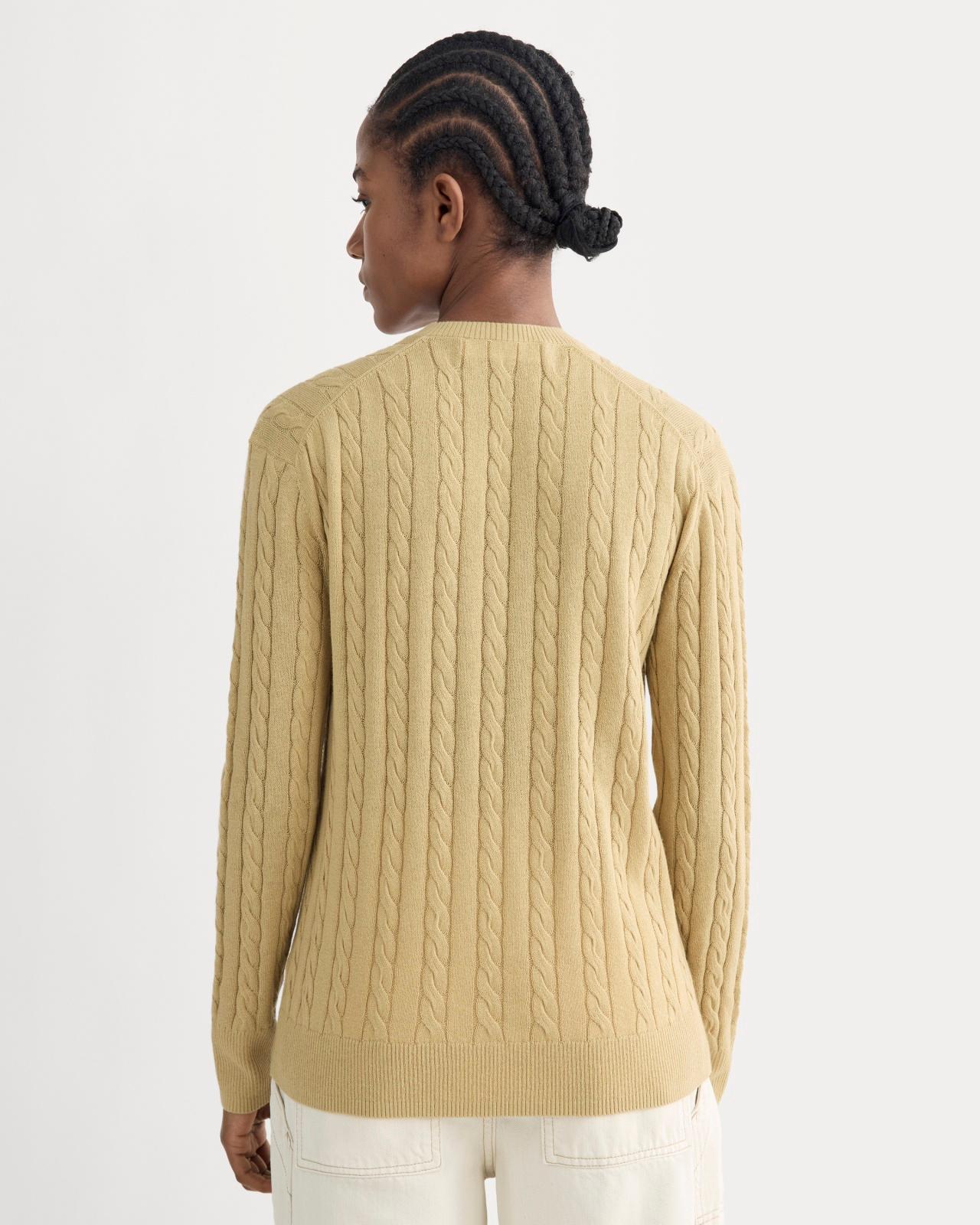 Womens Cable V-Neck in Cotton Cashmere Sweater by Everlane Product Image