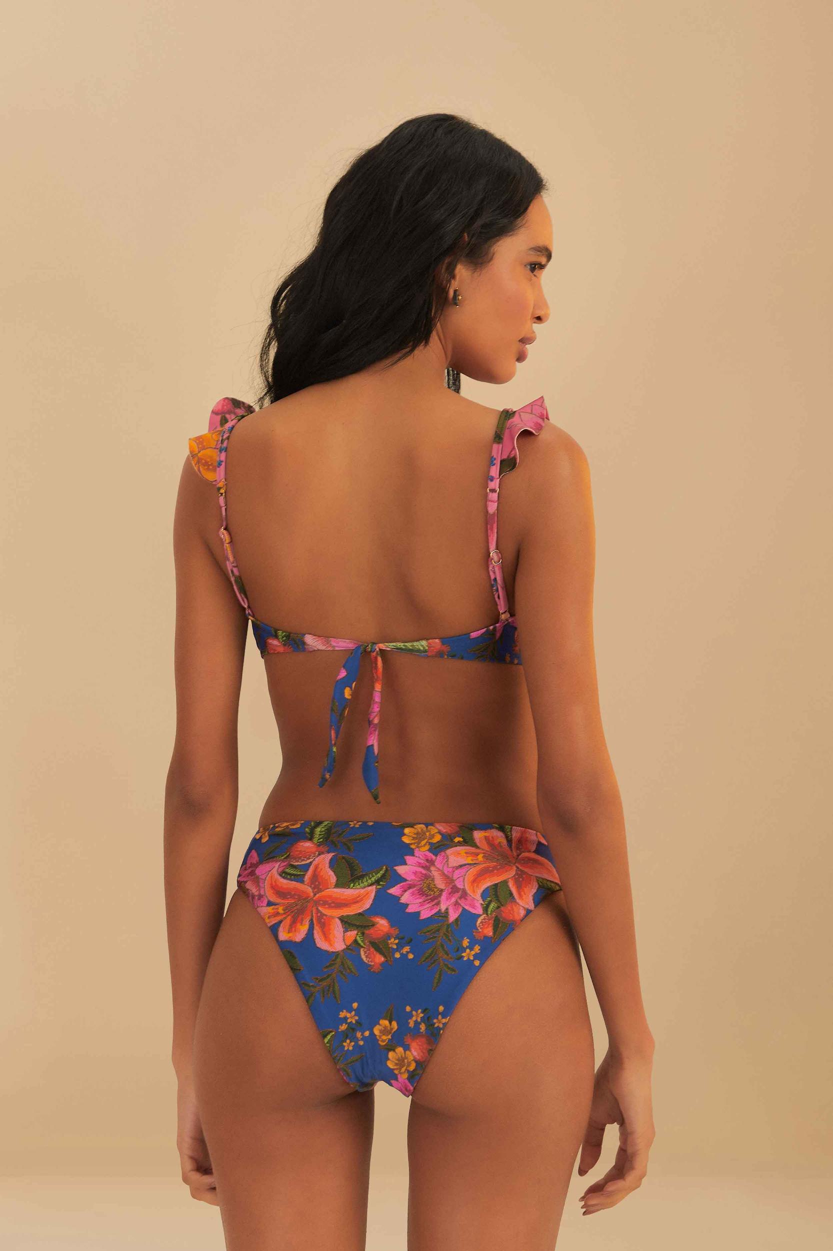 Multicolor Summer Fruit Underwire Bikini Top Product Image