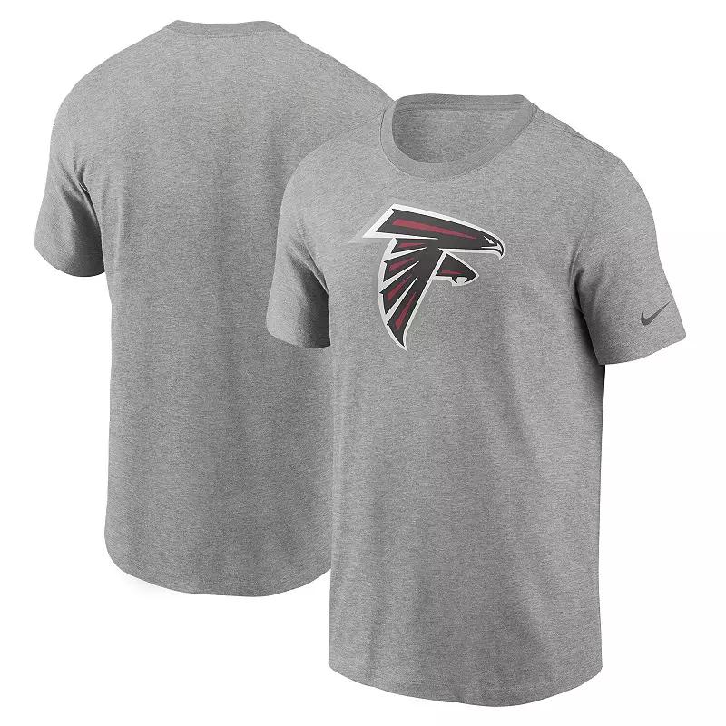 Men's Nike Heathered Gray Atlanta Falcons Primary Logo T-Shirt,  Product Image
