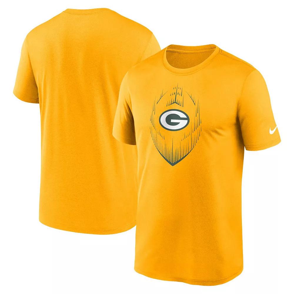 Men's Nike Gold Green Bay Packers Primetime Legend Icon Performance T-Shirt,  Product Image