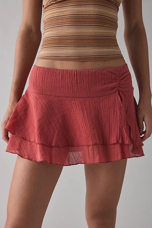 Kimchi Blue Ivy Tiered Ruffle Low-Rise Mini Skort Womens at Urban Outfitters Product Image
