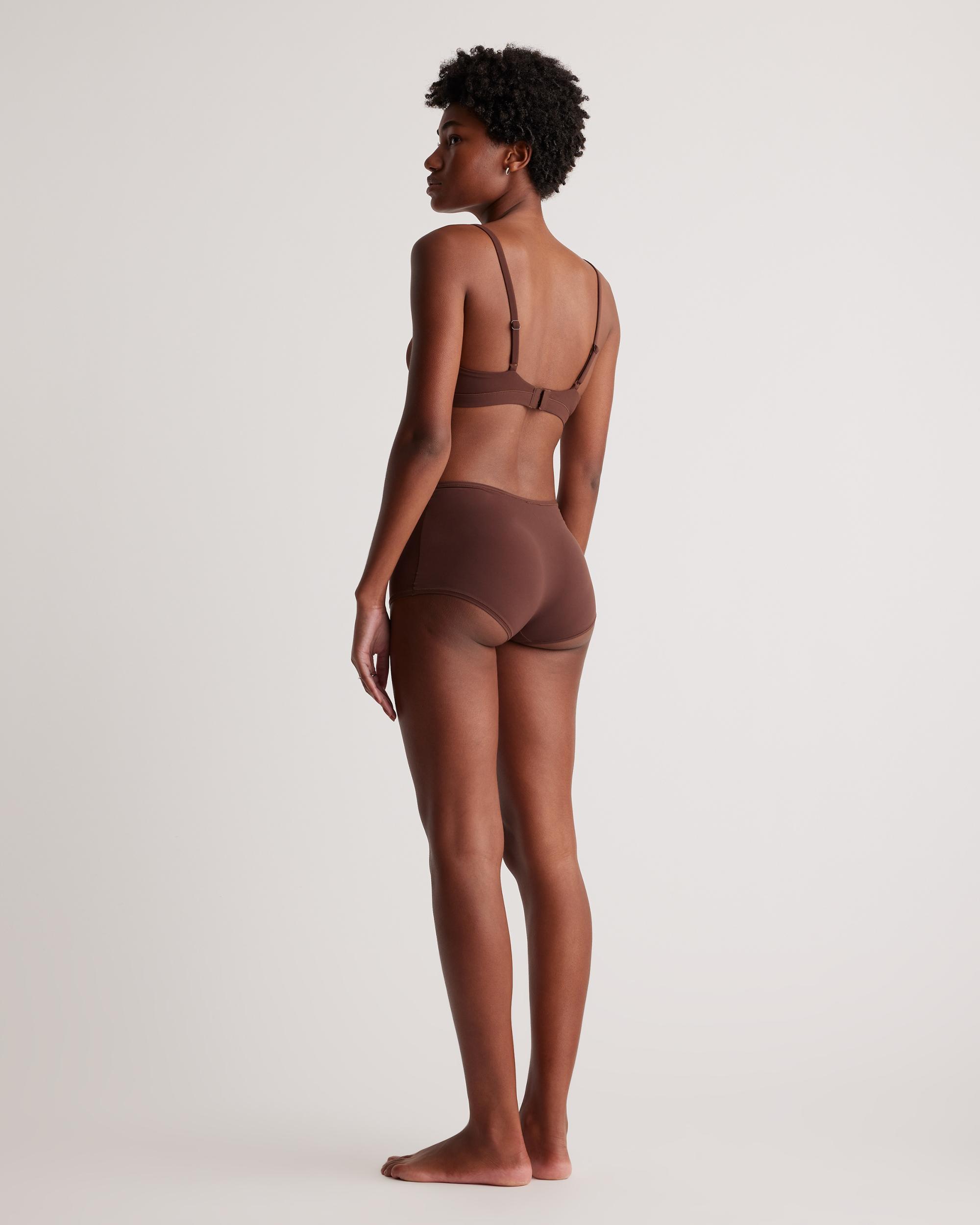 Quince | Women's Second Skin Crossover Bralette Nylon/Spandex Product Image