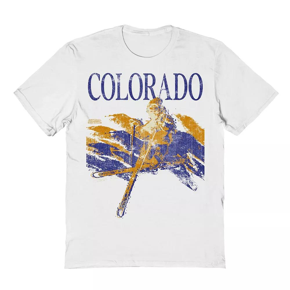 Men's Colorado White Graphic Tee, Adult Unisex,  Product Image