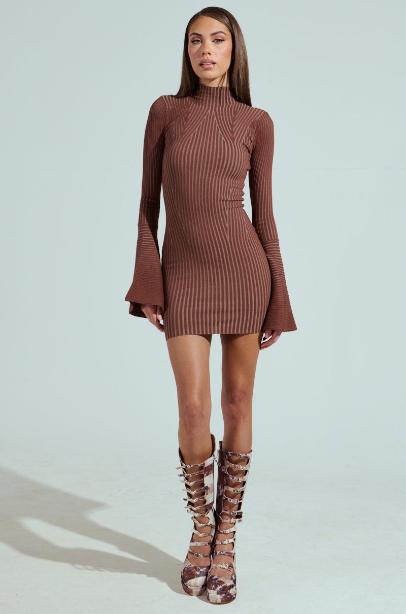 ALL CAUGHT UP KNIT MINI DRESS Product Image