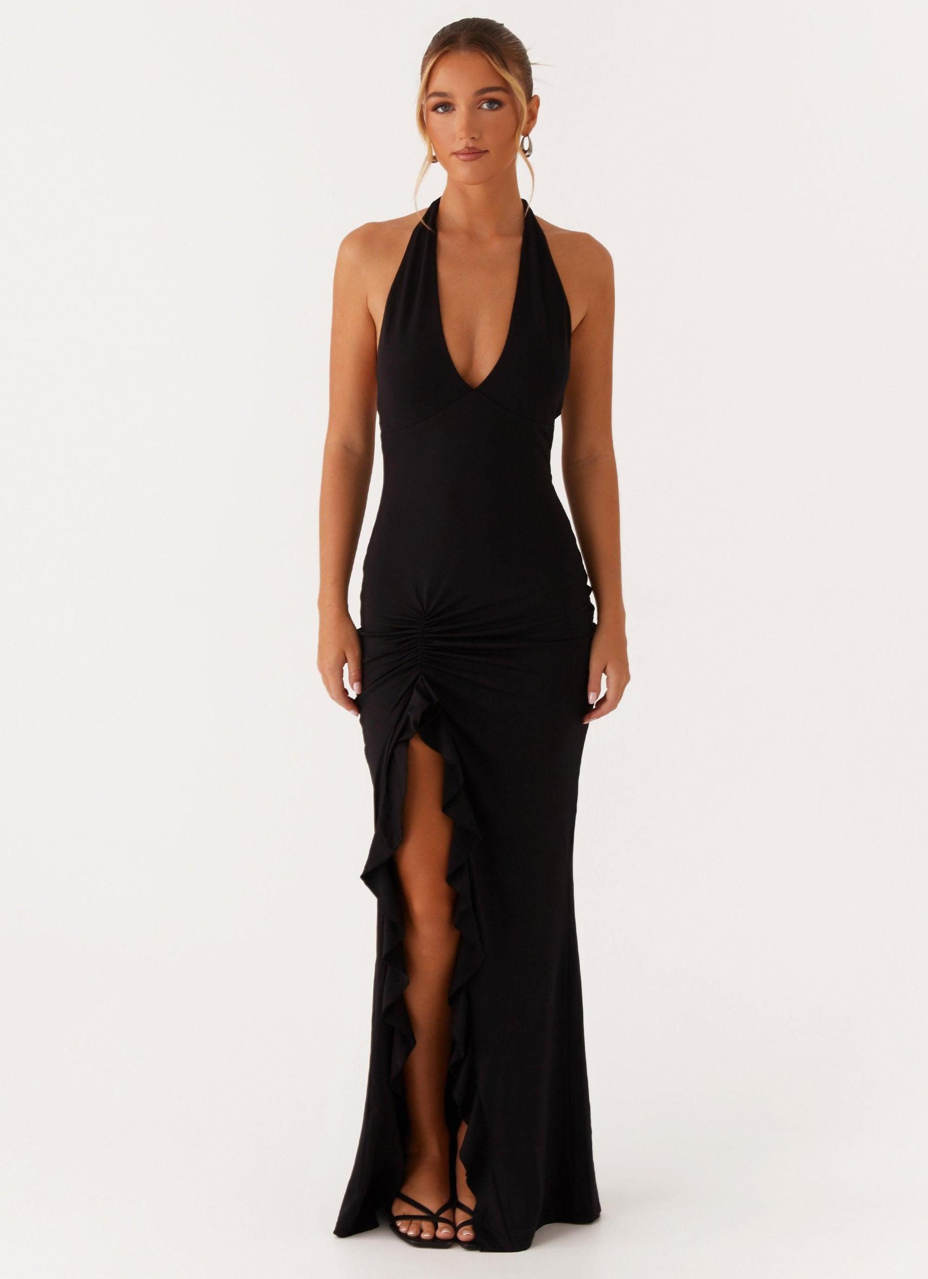 Charmed By You Maxi Dress - Black Product Image