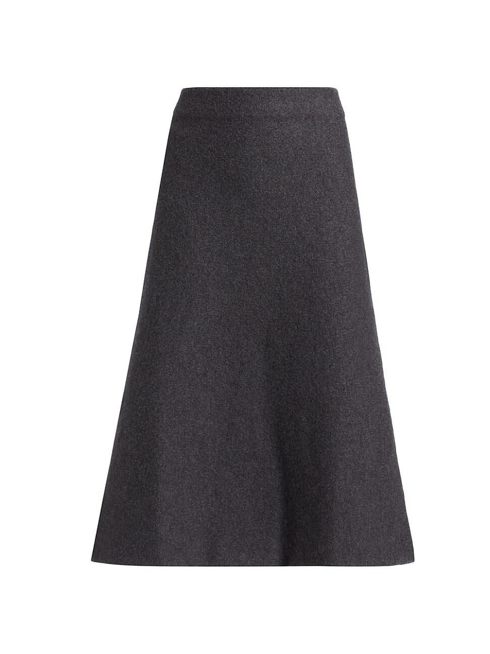 Womens Wool Knit Midi-Skirt Product Image
