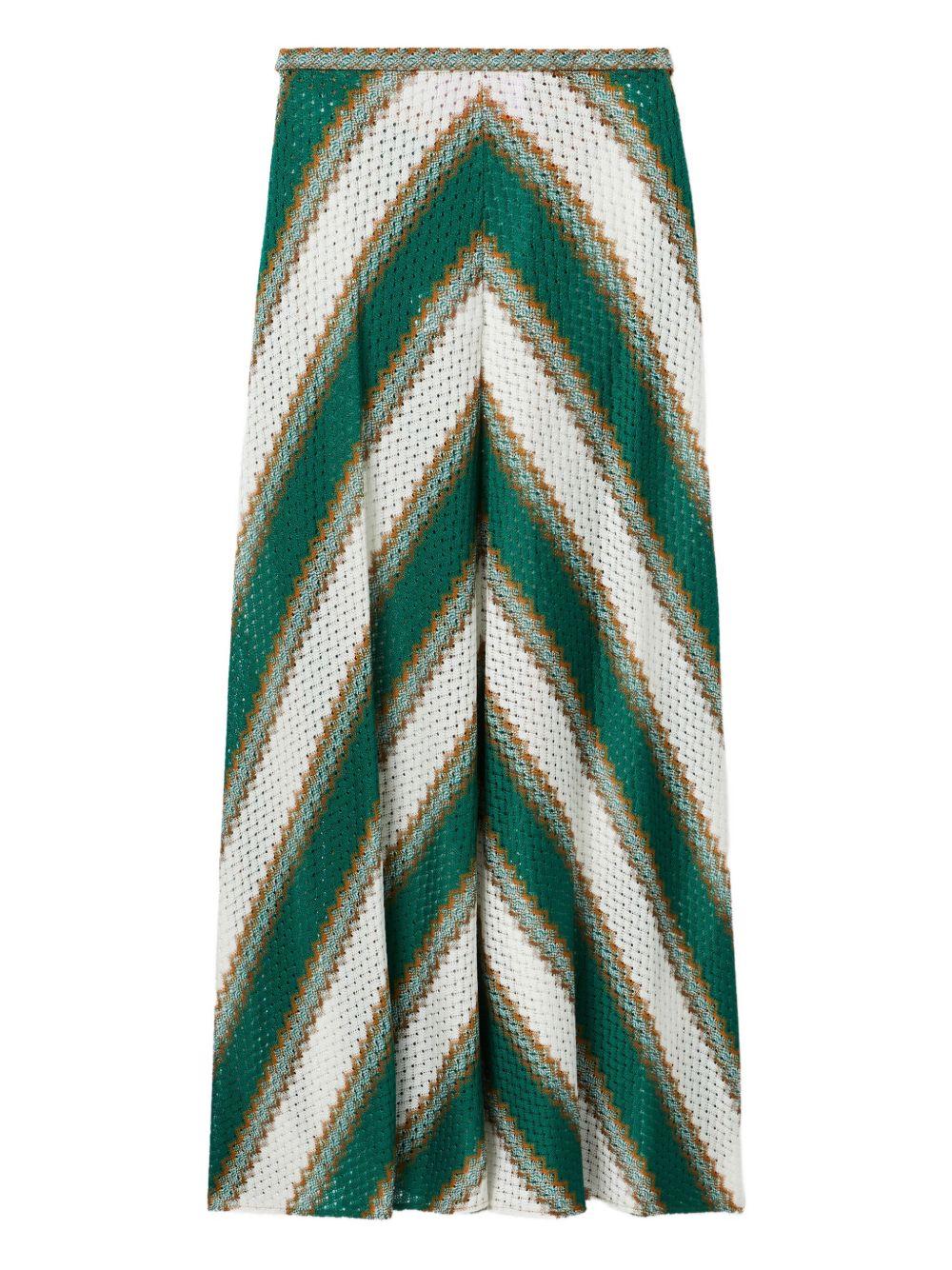 diagonal-stripe maxi skirt Product Image