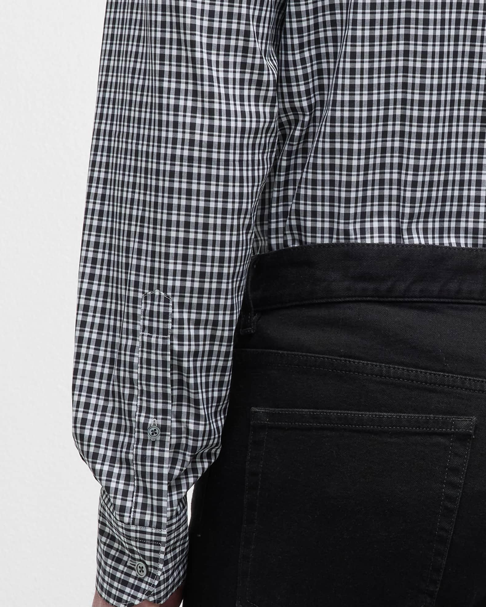 Men's Cotton Check Sport Shirt Product Image