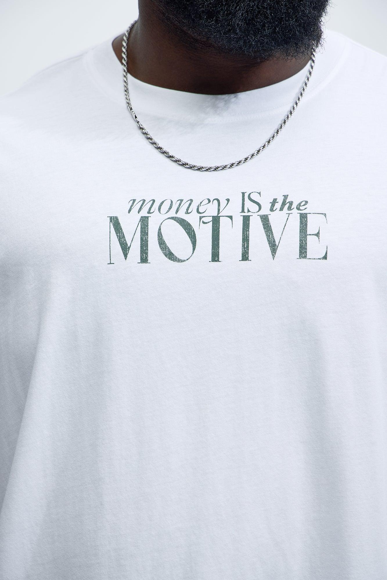 Motive Oversized Short Sleeve Tee - White Product Image