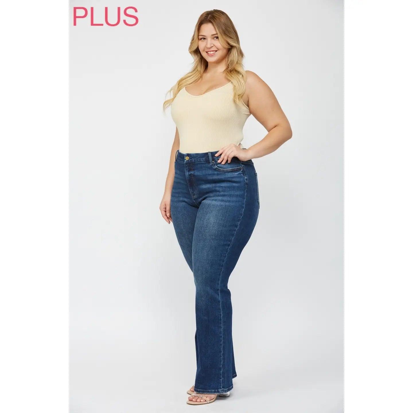 Mica Denim High Rise Boot Cut Denim Jeans Product Image