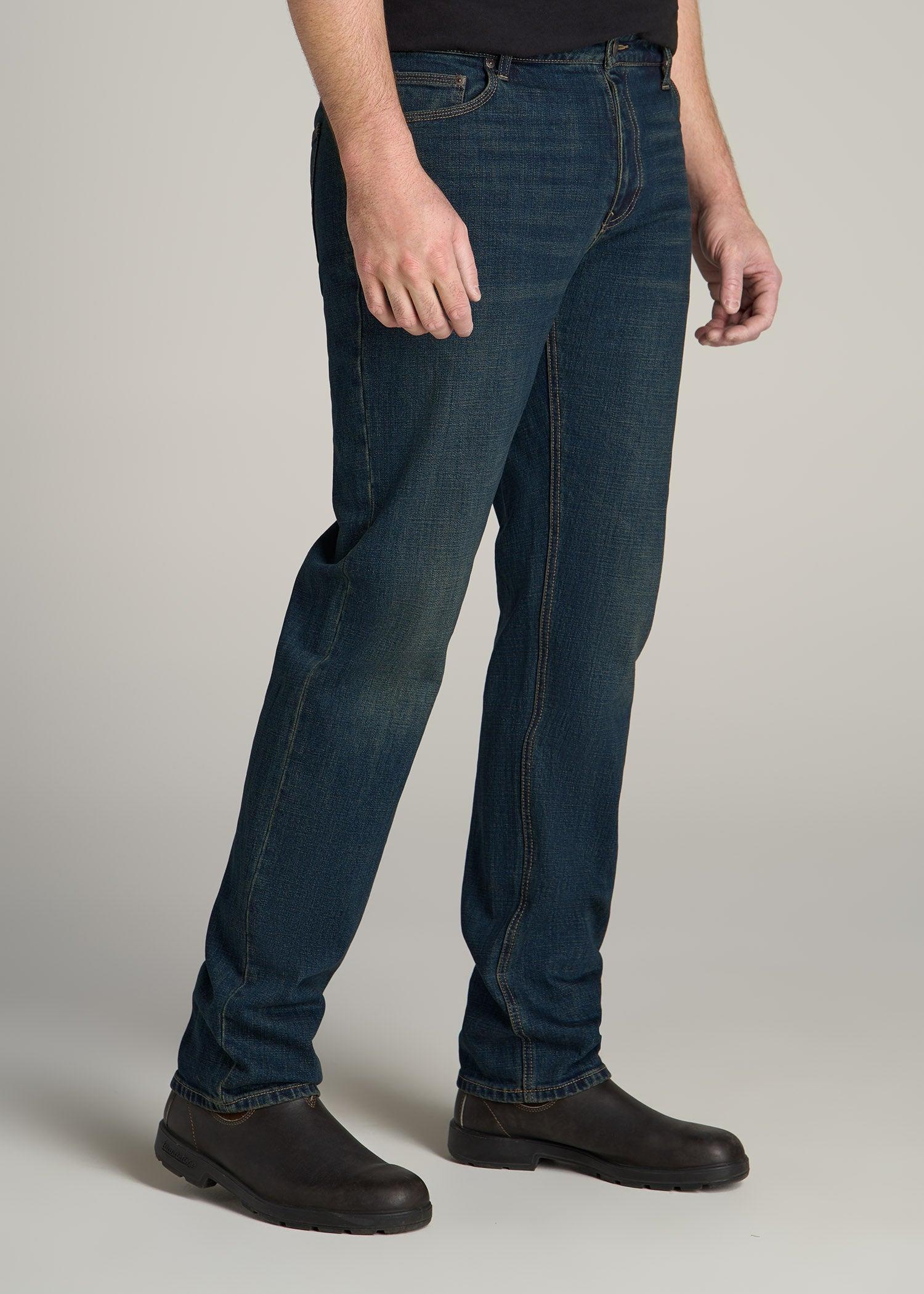 LJ&S STRAIGHT LEG Jeans for Tall Men in Mechanic Blue Male Product Image