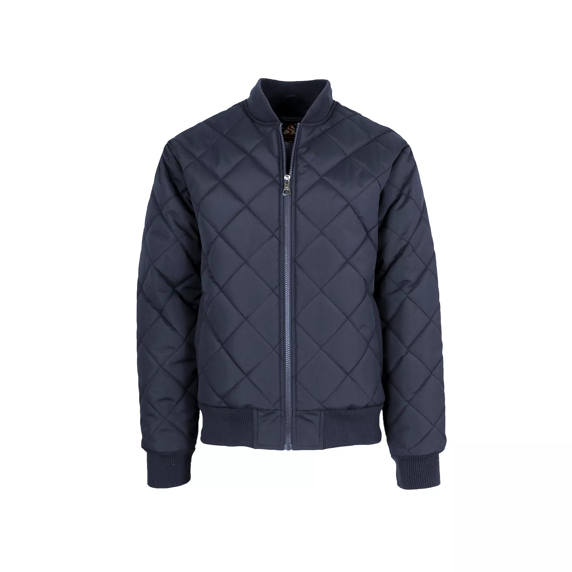 Men's Spire by Galaxy Heavyweight Quilted Bomber Jacket,  Product Image
