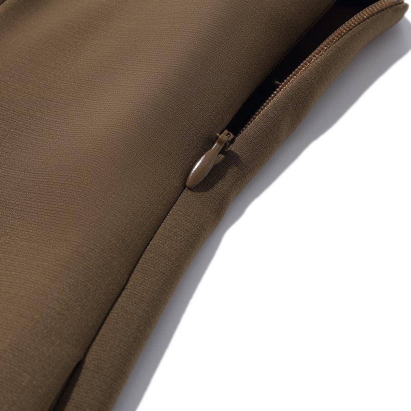 Double Layer Worsted Woolen Vest Dress Product Image