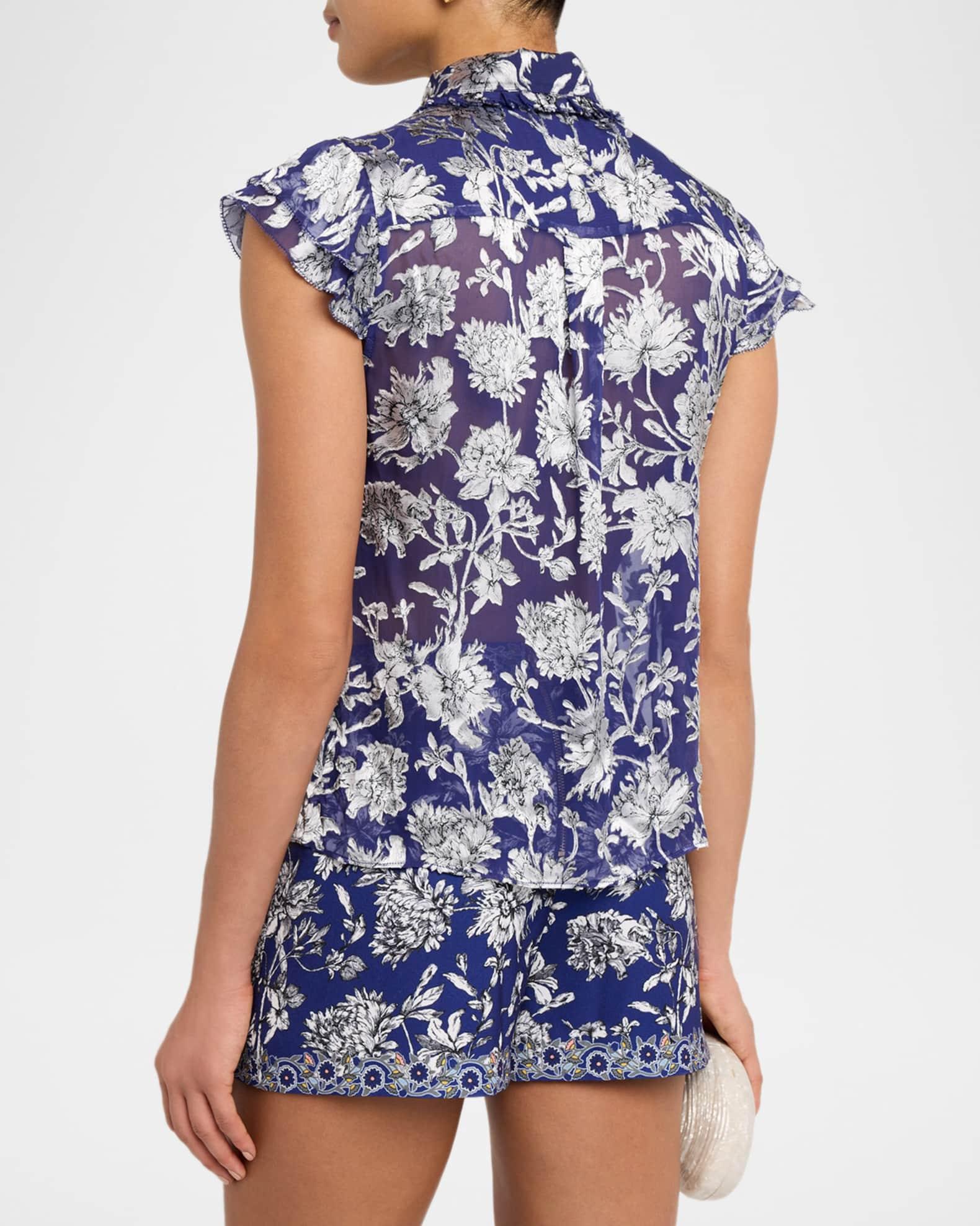 Martel Flutter-Sleeve Blouse Product Image