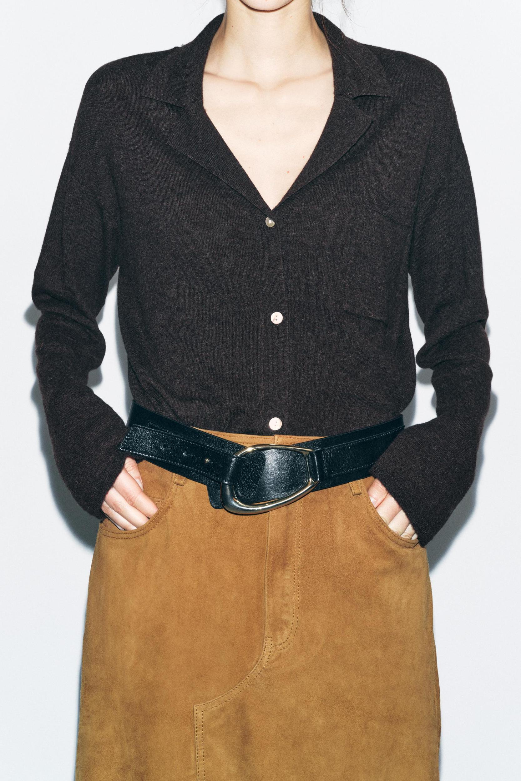 OVERSIZED 100% WOOL CARDIGAN Product Image