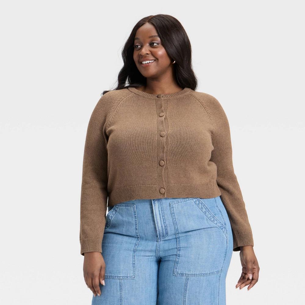 Women's Button-Down Cardigan Sweater - Universal Thread™ Black 4X Product Image