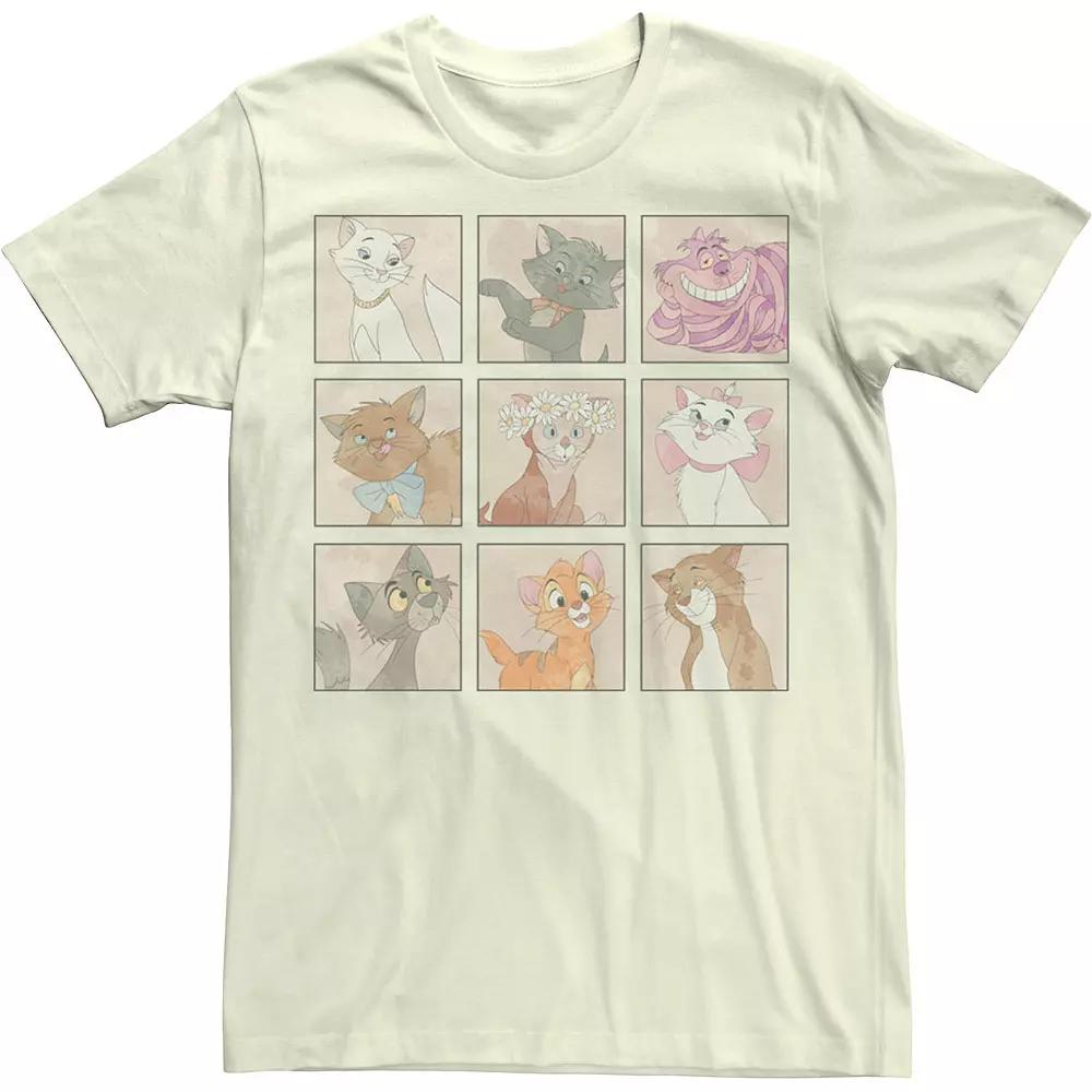 Disney's Mickey And Friends Men's Cats Box Up Tee, Size: Medium, Natural Product Image