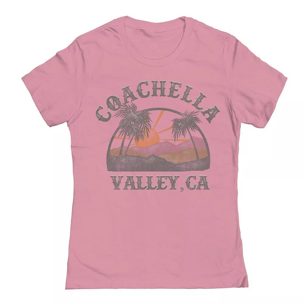 Junior's Coachella Graphic Tee, Women's, Size: Medium, Light Pink Product Image